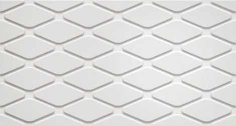 Плитка 3D White Wall Rhombus White 30