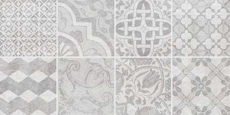 Декор Laparet Bastion с пропилами мозаика серый 20x40