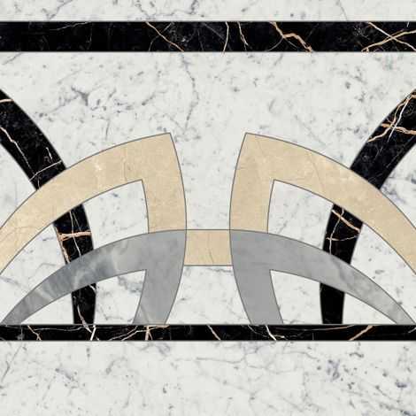 Декор Charme Extra Floor Project Carrara Розон Фашиа 59x59