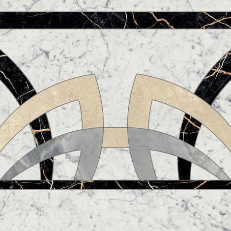 Декор Charme Extra Floor Project Carrara Розон 60 Фашиа Люкс 60x60