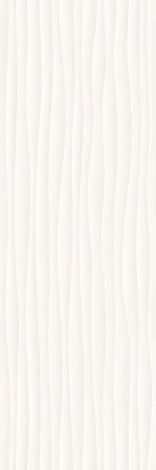 Плитка Eclettica Struttura Wave 3D White 40x120