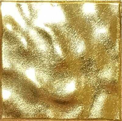 Мозаика Gold формованное золото желтое гофрированное 2х2