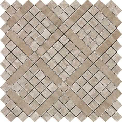 Мозаика Marvel Pro Travertino Silver Diagonal Mosaic