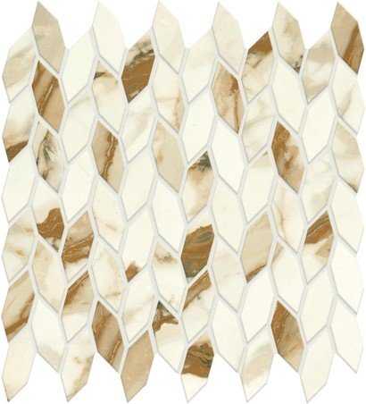 Декор Marvel Shine Calacatta Imperiale Mosaico Twist Silk 30