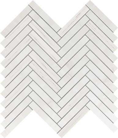 Декор Marvel Stone Bianco Dolomite Herringbone Wall 30x30