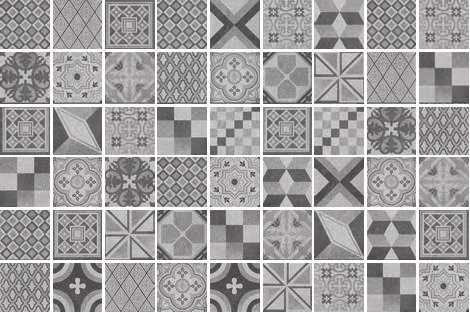 Декор Square Pattern Mix F Decoro 20x20