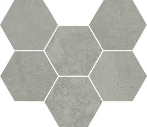 Мозаика Terraviva Grey Mosaico Hexagon
