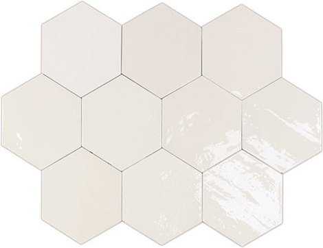 Плитка Zellige Hexa White 10