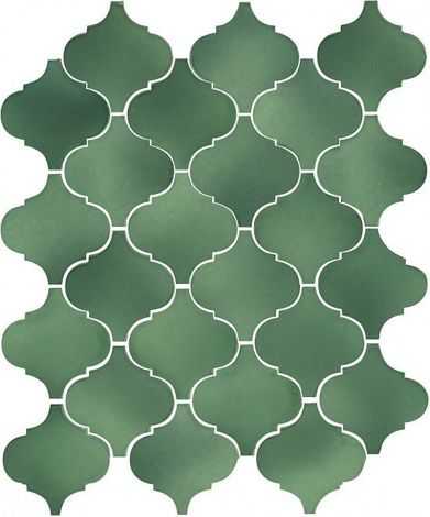 Плитка Арабески Майолика зеленый 26x30