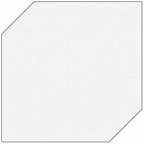 Плитка Граньяно белый шестиугольник 15x15