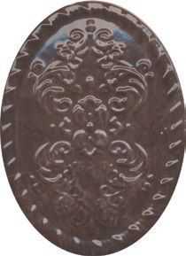 Декор Версаль Овал коричневый 12x16