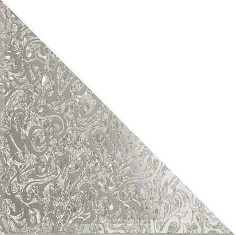 Плитка Треугольная зеркальная серебряная Алладин-4 30x30