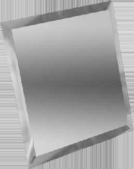 Плитка Квадратная зеркальная серебряная с фацетом 15x15
