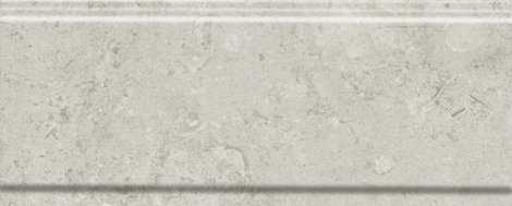 Бордюр Карму серый светлый матовый обрезной 12x30