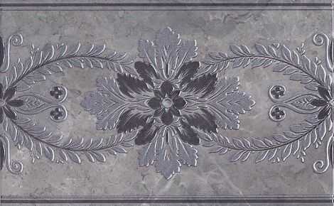 Декор Мармион Темно-серый 25x40