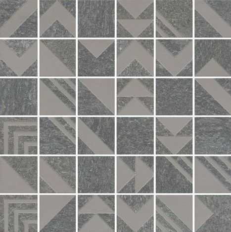 Декор Про Нордик мозаичный серый темный 30x30
