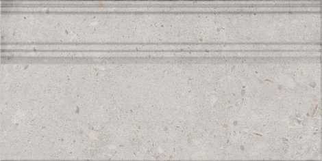 Плинтус Риккарди серый светлый матовый обрезной 20x40