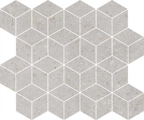 Мозаика Риккарди Декор мозаичный серый светлый матовый T01714053