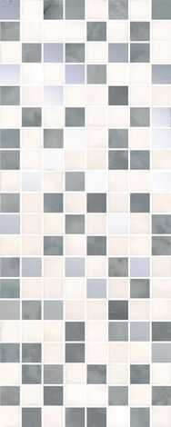 Декор Стеллине мозаичный серый 20x50