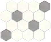 Мозаика Uniwersalna Mozaika prasowana Bianco hexagon mix