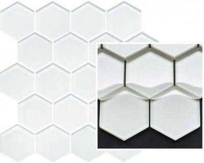 Мозаика Uniwersalna Mozaika Szklana Ivory Heksagon